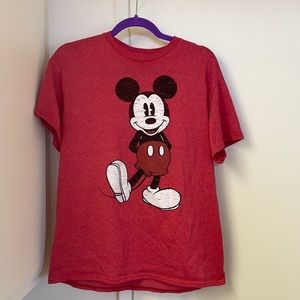 Disney Men's Full Size Mickey Mouse Distressed Look T-Shirt